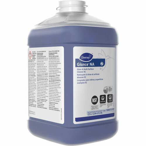 Diversey Care  Cleaner,f/Glass/Multipurpose,Conc,2.5 L J-Fill,Blue-DVO100975197