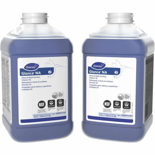 Diversey Care  Cleaner,f/Glass/Multipurpose,Conc,2.5 L J-Fill,2/CT,Blue-DVO100975197CT