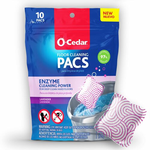 O-Cedar  Floor Cleaner,PACS,Concentrated,Lavender,10/PK,MI-FHP172402
