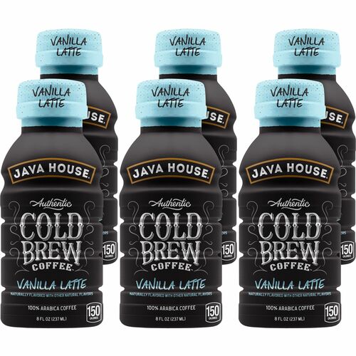 Heartland Food Products Group  Latte,w/Milk,Vanilla,Cold Brew,Bottle,8 oz,6/BX