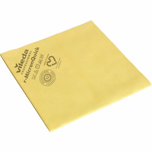 Vileda Professional  Cleaning Cloths,Microfiber,Nonwoven,15"x16",5/PK,YW