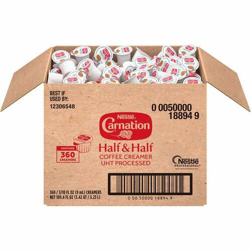 Nestle USA  Creamers, Half/Half, Carnation, Liquid, 360/CT,White