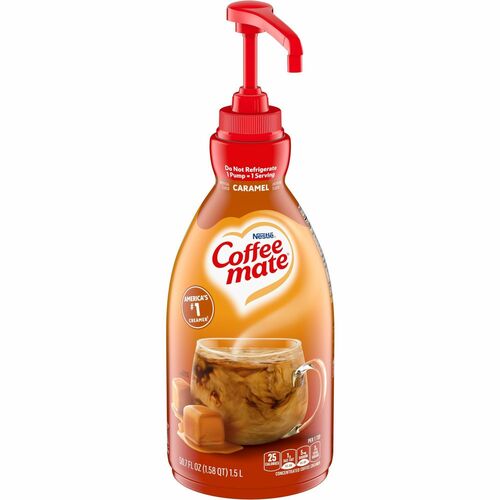 Nestle USA  Coffee Creamer,Caramel,Pump Bottle,1.5 Liter,WE