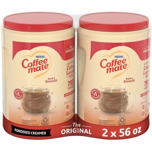 Nestle USA  Creamer, Powder, Original, Bulk, 56 oz, 2/PK, White
