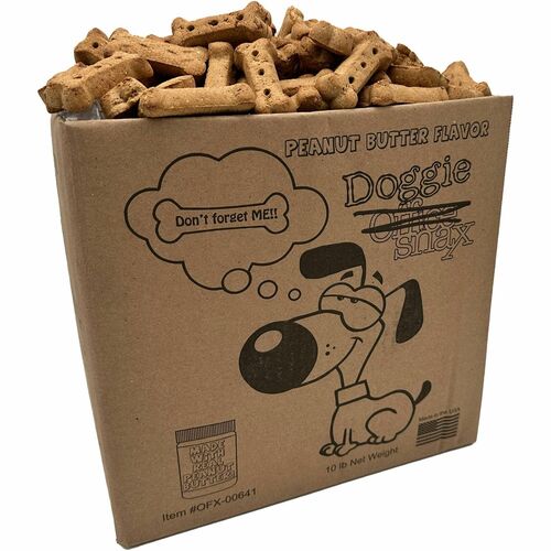 Office Snax  Dog Treats,Peanut Butter,Large Biscuits,10 lb Box