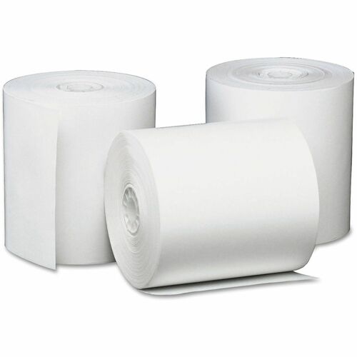 Universal  Direct Thermal Printing Paper Rolls, 3.13" x 230 ft, White, 50/Carton