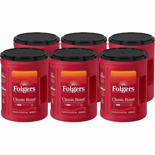 Folgers  Coffee, Classic, Med Roast, 40.3oz Can, 6/CT,BN-FOL30419CT