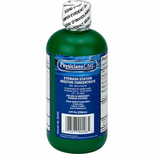 First Aid Only, Inc  Eyewash Additive,Concentrate,8 oz,CL-FAO90496