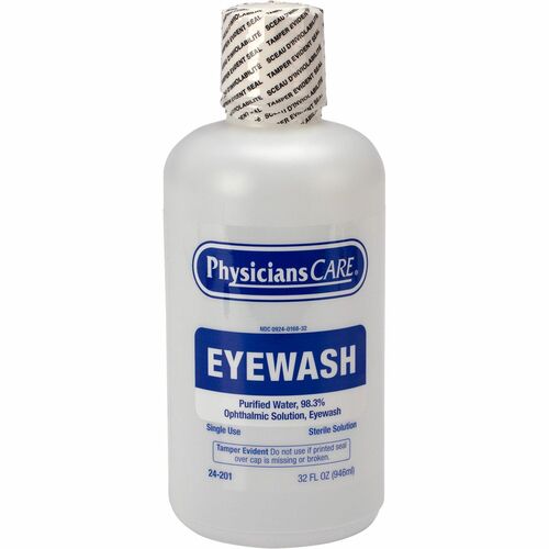 First Aid Only, Inc  Eyewash,Sterile,Ophthalmic,Nozzle,32 oz,CL-FAO24201