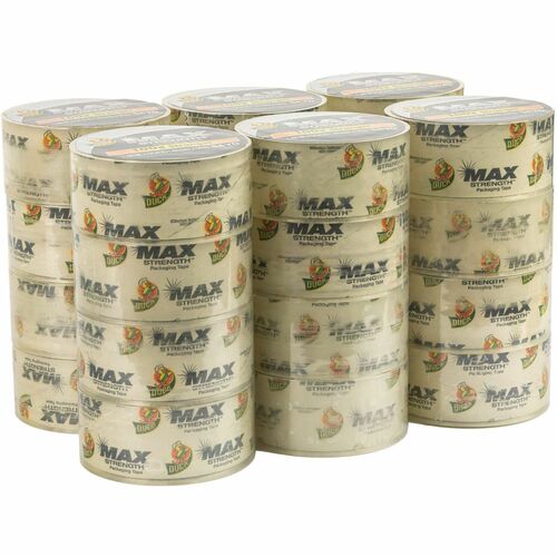 Duck Brand  Packing Tape, Max Strength, 1.88"x54.6 Yd, 24/PK, Clear-DUC287735