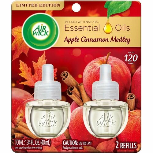 Reckitt Benckiser  Scented Oil Refill,Apple Cinnamon, .67oz,2/PK,CR