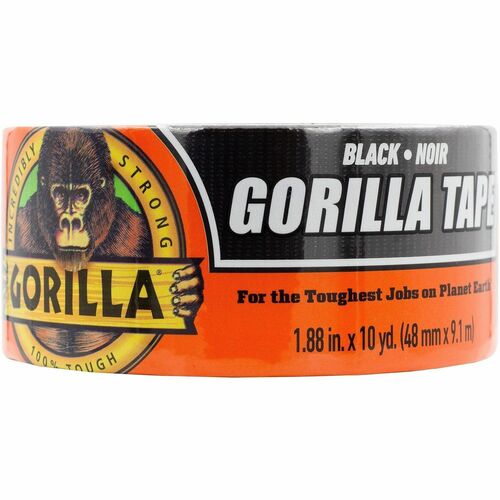 The Gorilla Glue Company  Duct Tape, Weather-resistant, 1.88"x10 Yards, Black-GOR105462