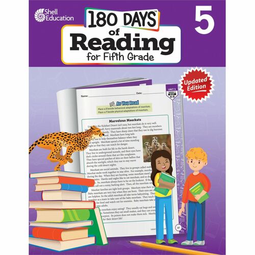 Shell Education Teacher Created Materials  Workbook,180 Days,Reading,2nd Edition,5th Grade