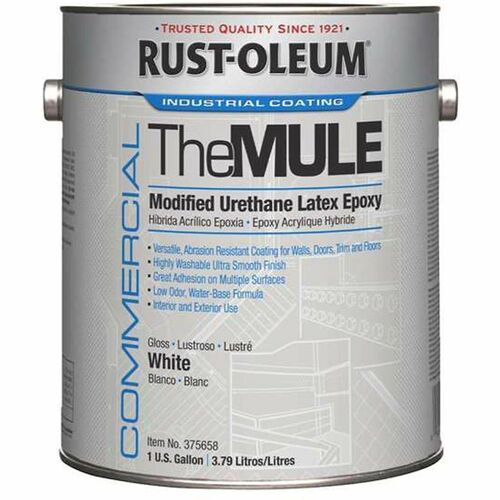 Rust-Oleum  Coating,AbrasionResistant,UrethaneLatexEpoxy,White