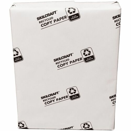 SKILCRAFT  Copy Paper,30%PC,92 Bright,8-1/2"x11",500SH/RM,3RM/BX,WE