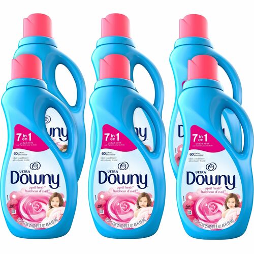 Procter & Gamble Commercial  Fabric Softener, Downy, 60 Loads, 44oz, 6/CT, Blue