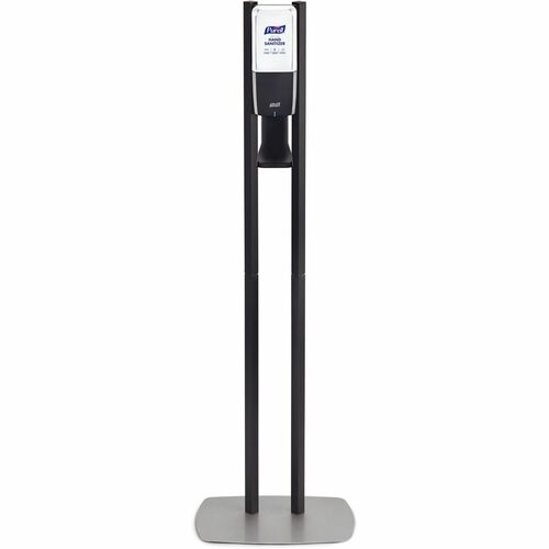 Gojo  Dispenser Stand,f/Hand Sanitizer,Floor,Automatic,Graphite-GOJ8214DS