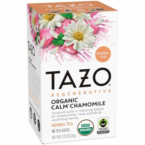 Tazo Tea Co  Herbal Tea, Tazo, Caffeine Free, Calm Blend, 16/BX,6/CT,Brown