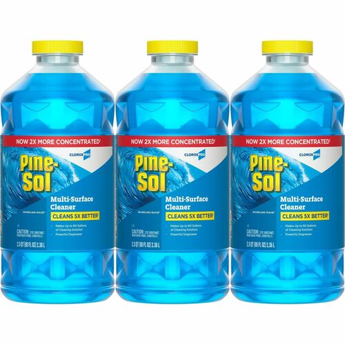 Clorox Company  Cleaner,Multi-surface,Sparkle Wave,Conc,80oz,3/CT,BE
