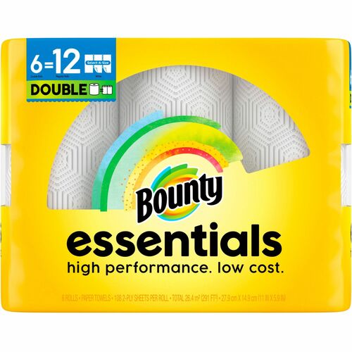 Procter & Gamble Commercial  Paper Towels,Select-A-Size,Double Rolls,108 SH/RL,6 RL/PK,WE