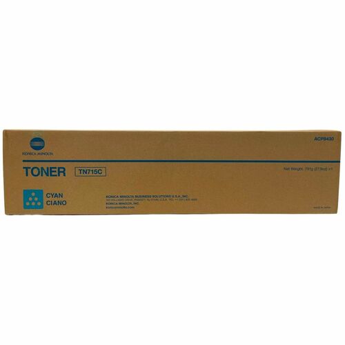 Konica Minolta  Toner Cartridge, bizhub C750i, 45000 Page Yield, Cyan