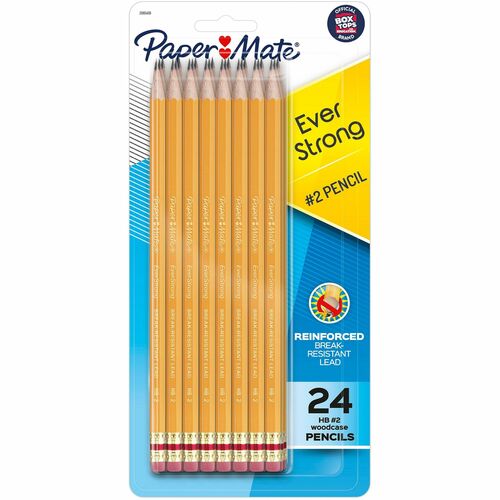 Paper Mate  Pencils,Woodcase,No. 2, 24/PK,OE