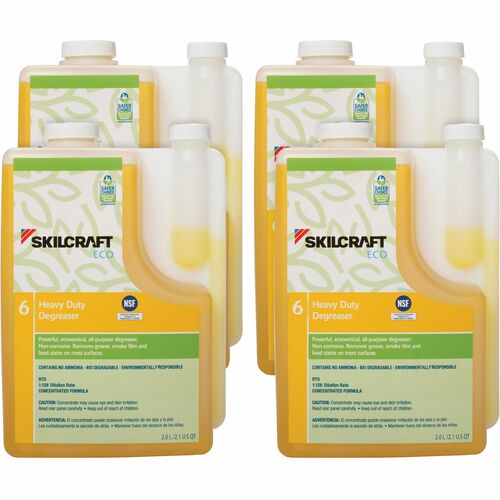 SKILCRAFT  Degreaser,All-Purpose,Concentrate,2-Liter Bottles,4/CT,YW