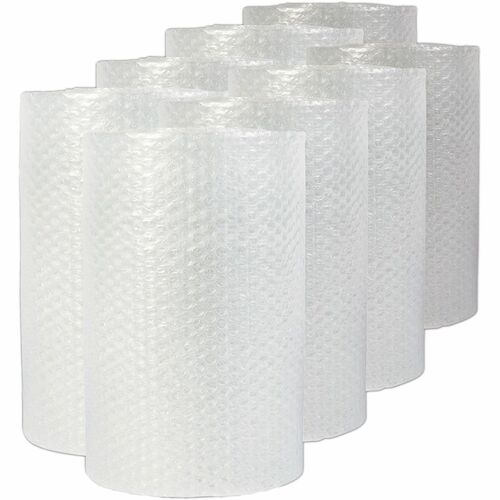 Universal  Bubble Packaging, 0.19" Thick, 24" x 50 ft, Perforated Every 24", Clear, 8/Carton
