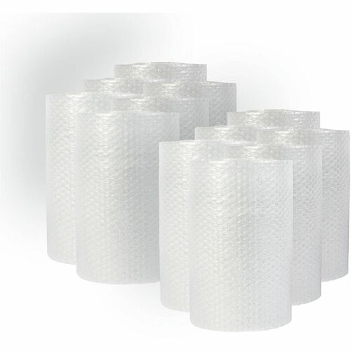 Universal  Bubble Packaging, 0.19" Thick, 12" x 30 ft, Perforated Every 12", Clear, 12/Carton