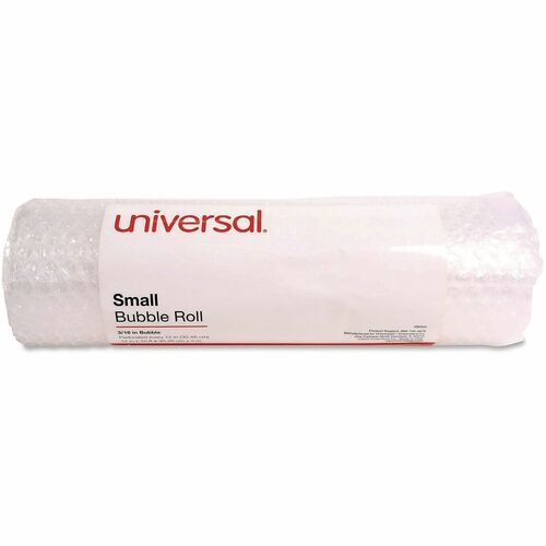 Universal  Bubble Packaging, 0.19" Thick, 12" x 10 ft, Perforated Every 12", Clear, 12/Carton