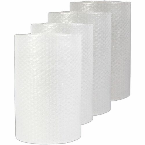 Universal  Bubble Packaging, 0.31" Thick, 24" x 75 ft, Perforated Every 24", Clear, 4/Carton