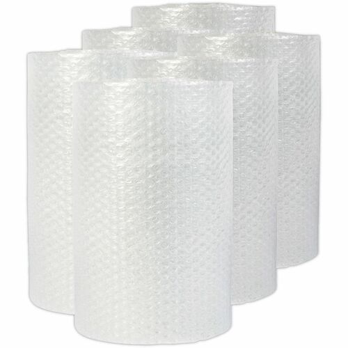 Universal  Bubble Packaging, 0.5" Thick, 12" x 30 ft, Perforated Every 12", Clear, 6/Carton