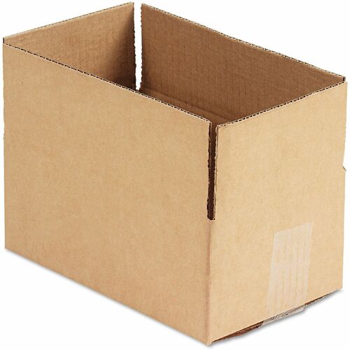Universal  Fixed-Depth Corrugated Shipping Boxes, Regular Slotted Container (RSC), 6" x 10" x 4", Brown Kraft, 25/Bundle