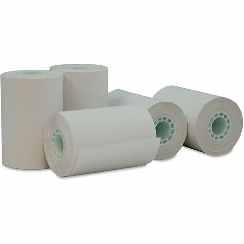 Universal  Direct Thermal Print Paper Rolls, 0.5" Core, 2.25" x 55 ft, White, 50/Carton