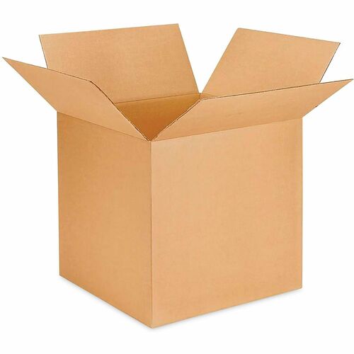 Universal  Fixed-Depth Brown Corrugated Shipping Boxes, Regular Slotted Container (RSC), Large, 12" x 12" x 7", Brown Kraft, 25/Bundle
