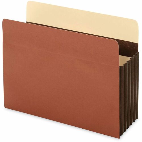 Universal  Redrope Expanding File Pockets, 7" Expansion, Letter Size, Brown, 5/Box