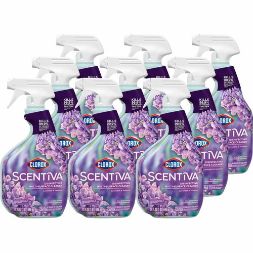 Clorox Company  Cleaner,Multisurface,Lavender/Jasmine,Spray,32 oz,9/CT,CL
