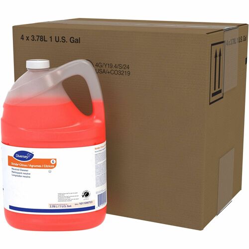 Diversey Care  Cleaner,Neutral pH,Citrus,Multipurpose,1 Gal,Orange-DVO101109753