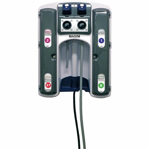 Midlab Inc  Dispenser,f/Solutions,4-Compartment,24.5"x32"x10.5",BK/GY