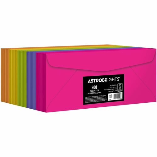 Wausau Papers  Envelopes,No. 10,24 lb,Acid-Free,200/PK,AST