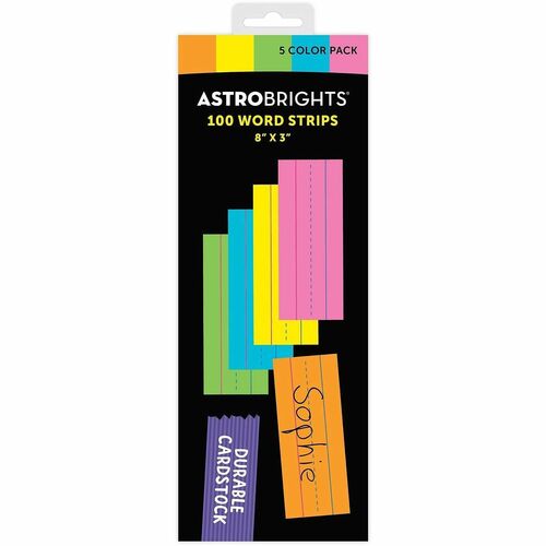 Wausau Papers  Word Strips,Dotted/2 Solid Lines,100/PK,AST