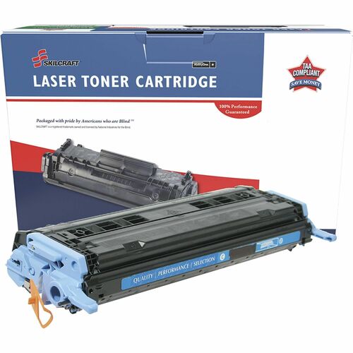 SKILCRAFT  Toner Cartridge, Remanuf HP 124A, 20000 Yield, CY