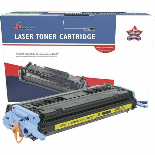 SKILCRAFT  Toner Cartridge, Remanuf HP 124A, 20000 Yield, YW