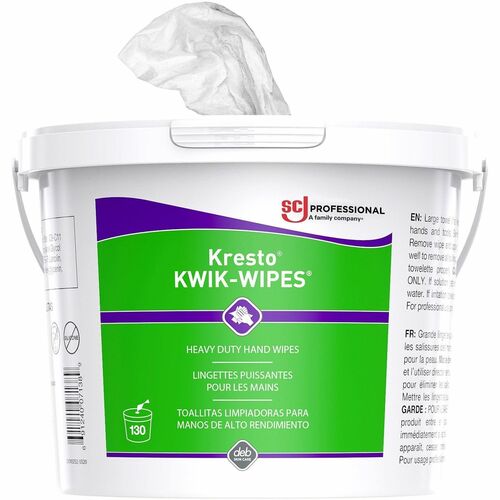 S.C. JOHNSON & SON, INC  Wipes,f/Hands,Degrease,No Water,Heavy-Duty,10"x12",130/EA,WE