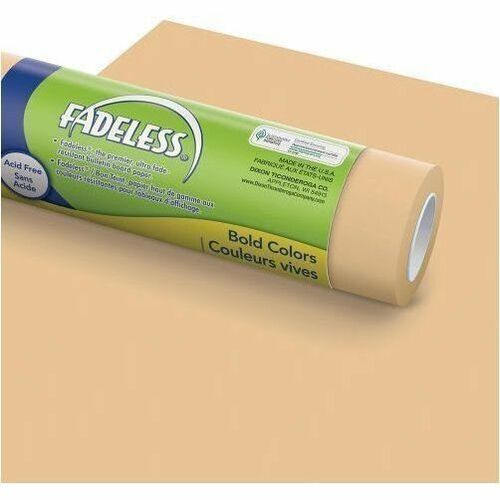 Pacon  Fadeless Paper Roll, 50 lb Bond Weight, 48" x 50 ft, Tan