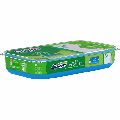 Procter & Gamble Commercial  Swiffer Wet Cloths, Sweeper Refills, Disposable, 12/PK