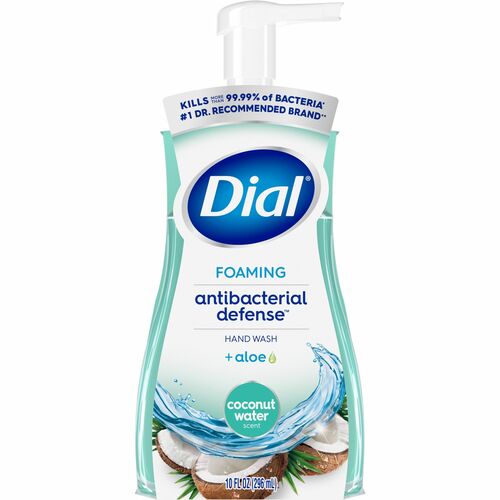 Dial Corporation  Hand Soap,Foaming,Antibacterial,10oz,8/CT,Coconut Water