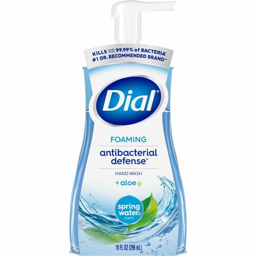 Dial Corporation  Hand Soap,Foam,Antibacterial,10 oz,Springwater,8/CT,LBE