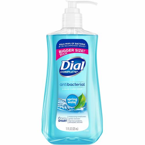 Dial Corporation  Hand Soap,w/Moisturizer,Antibacterial,Spring Water,11 oz,BE