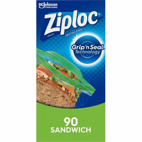 S.C. JOHNSON & SON, INC  Sandwich Bag,GripnSeal,6-1/2"x5-7/8",90/BX,12/CTClear